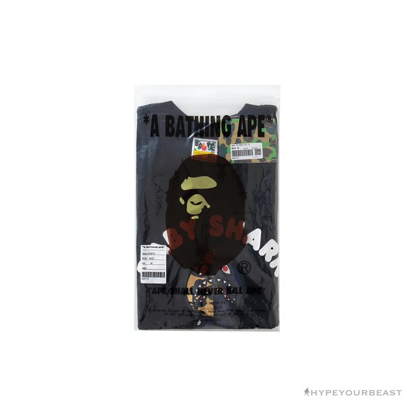 BAPE Baby Shark Red Shark Tee Shirt 'BLACK'