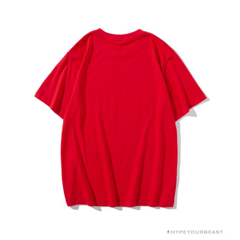 BAPE Street Graffiti Tee Shirt 'RED'