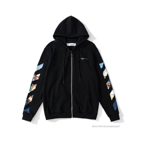 Off White Hoodie Black Sail