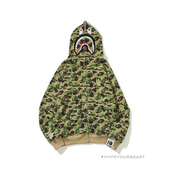 Bape Green Camouflage Hoodie