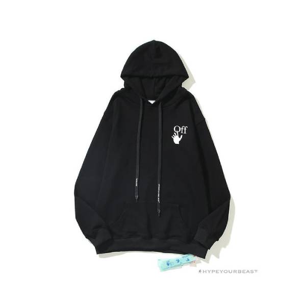 Off White Hoodie Skull Black