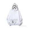 Bape Sta Shark Full Zip Up Hoodie White