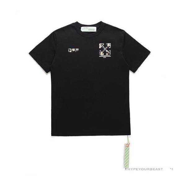 OFF-WHITE Daisy Graffiti Arrow Conley Tee Shirt 'BLACK'