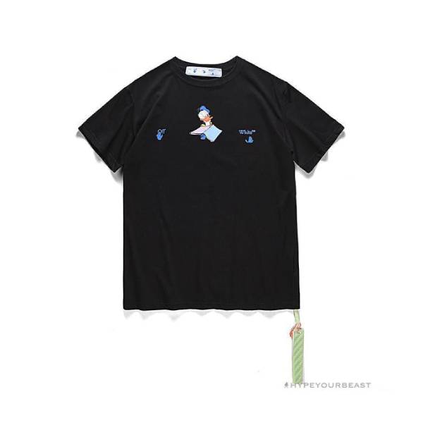 OFF-WHITE Summer Donald Duck Print Tee Shirt 'BLACK'