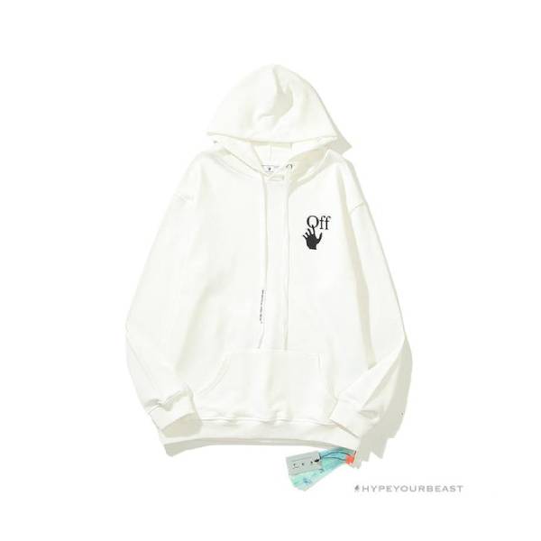 Off White Hoodie Skull White