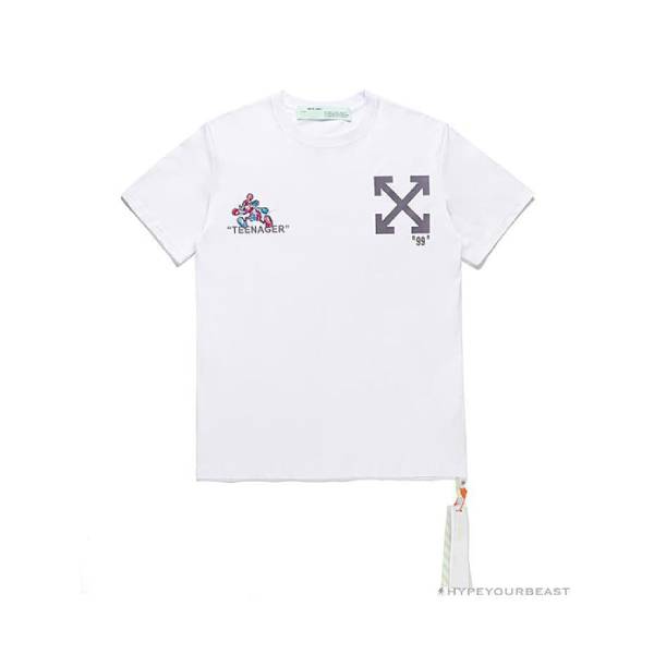 OFF-WHITE Joint Running Mickey Mouse Arrow Tee Shirt 'WHITE'