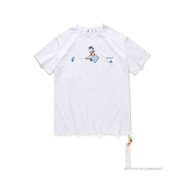 OFF-WHITE Summer Donald Duck Print Tee Shirt 'WHITE'