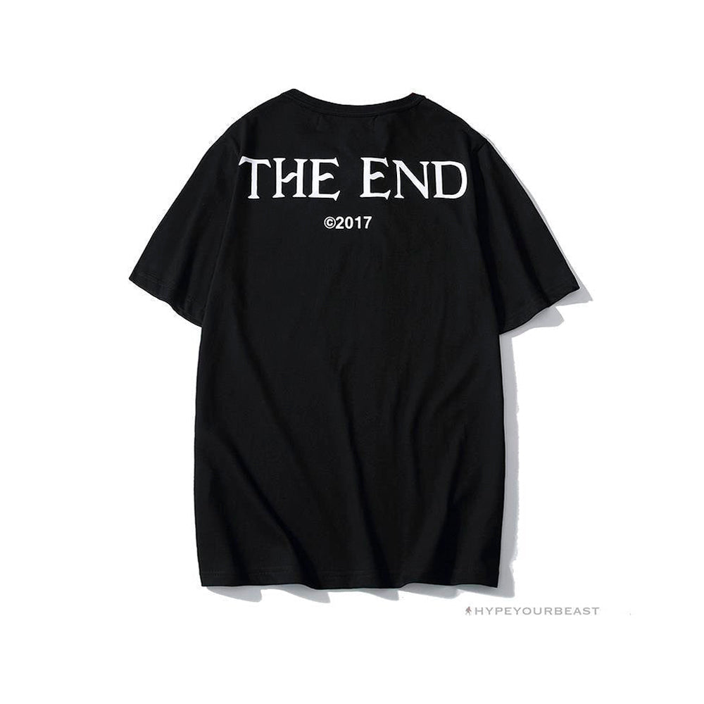 OFF-WHITE CO VIRGIL ABLOH Portrait Tee Shirt "BLACK'