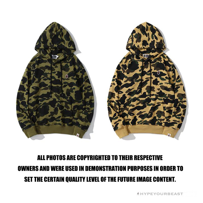 BAPE Camouflage Kangaroo Hooded Hoodie Green