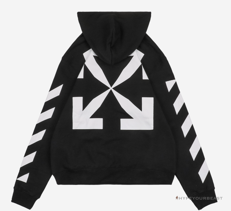 Off White Black Hoodie 22FW