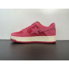 A Bathing Ape Bape Sta Pink Suede Shoes