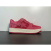 A Bathing Ape Bape Sta Pink Suede Shoes