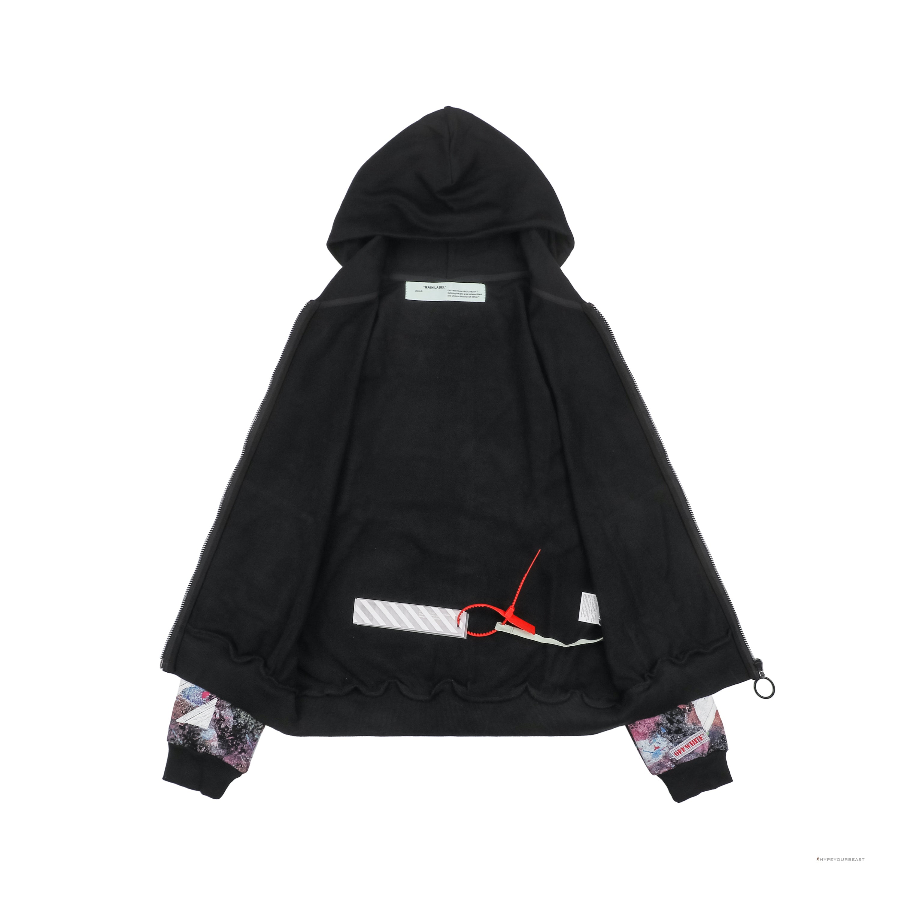 Off White Galaxy Hoodie Black