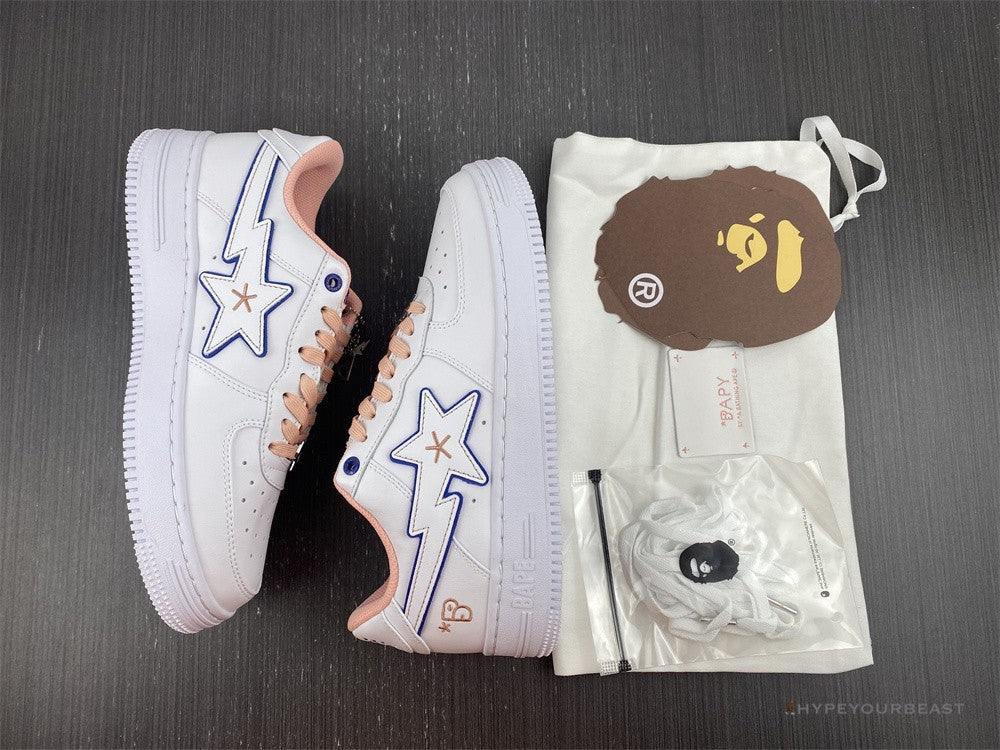 A Bathing Ape Bape Sta 'Bapy White Pink