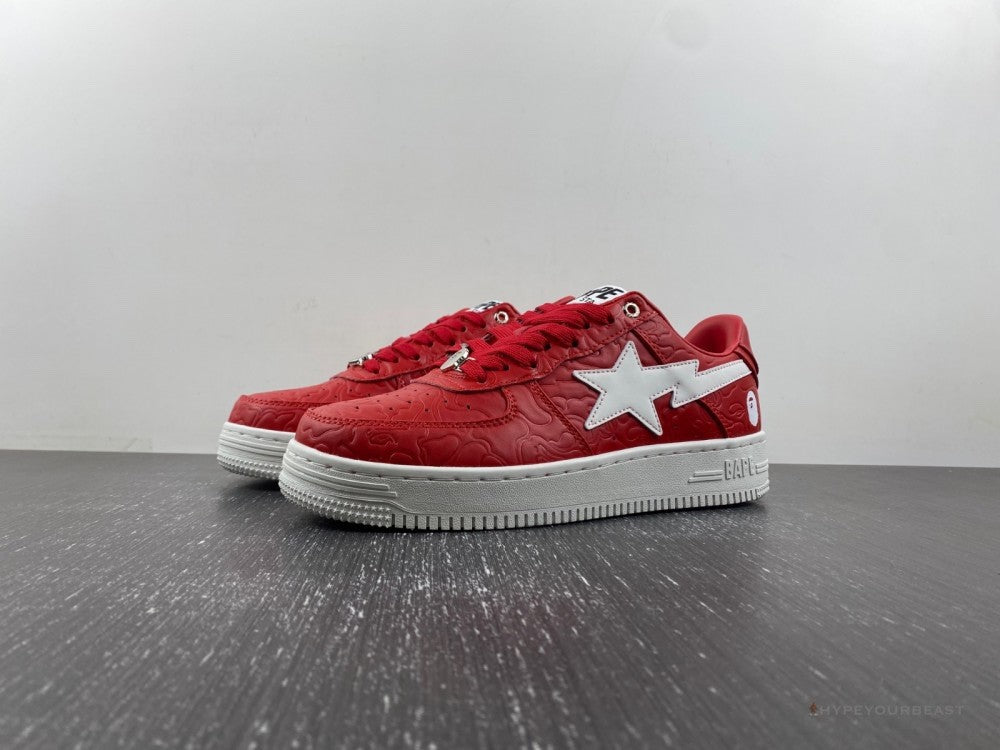 Bape Sta Low Top Sneakers #3 M1 Red