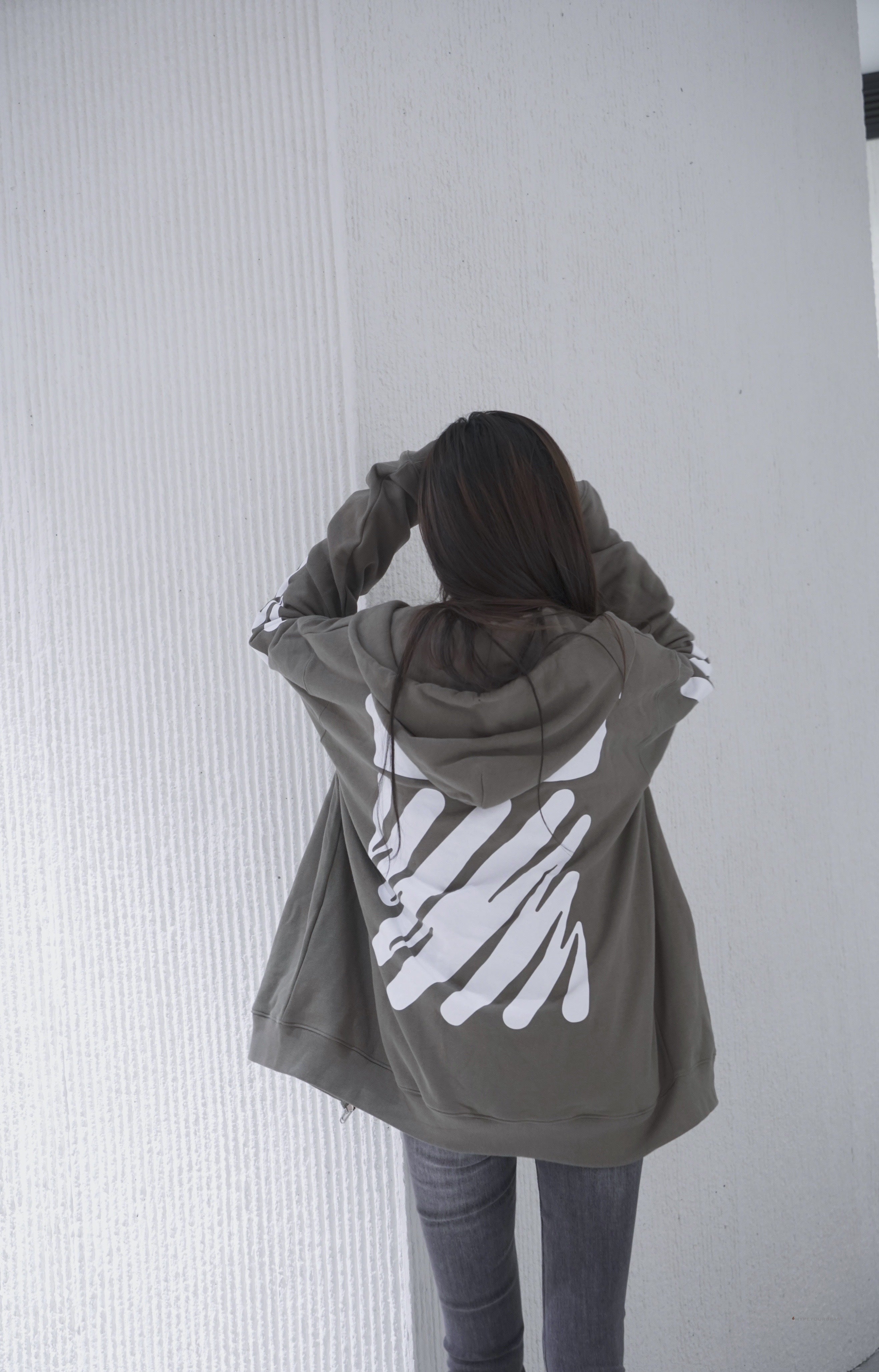 Off White Hoodie S22 Grey