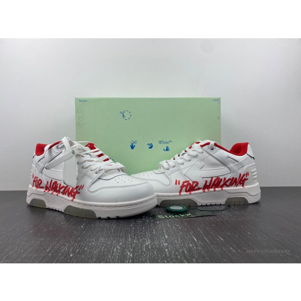 Off-White Out Of Office Low Red Sneakers