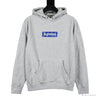 Supreme Bandana Box Logo Hoodie Grey Blue