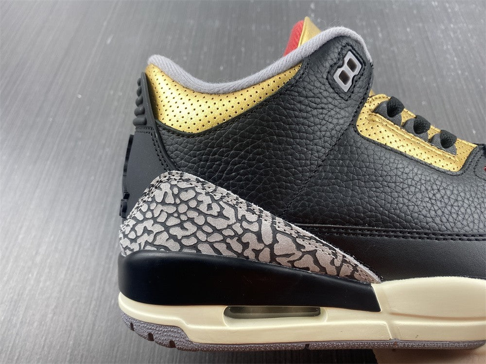 Air Jordan 3 'Black Cement Gold'