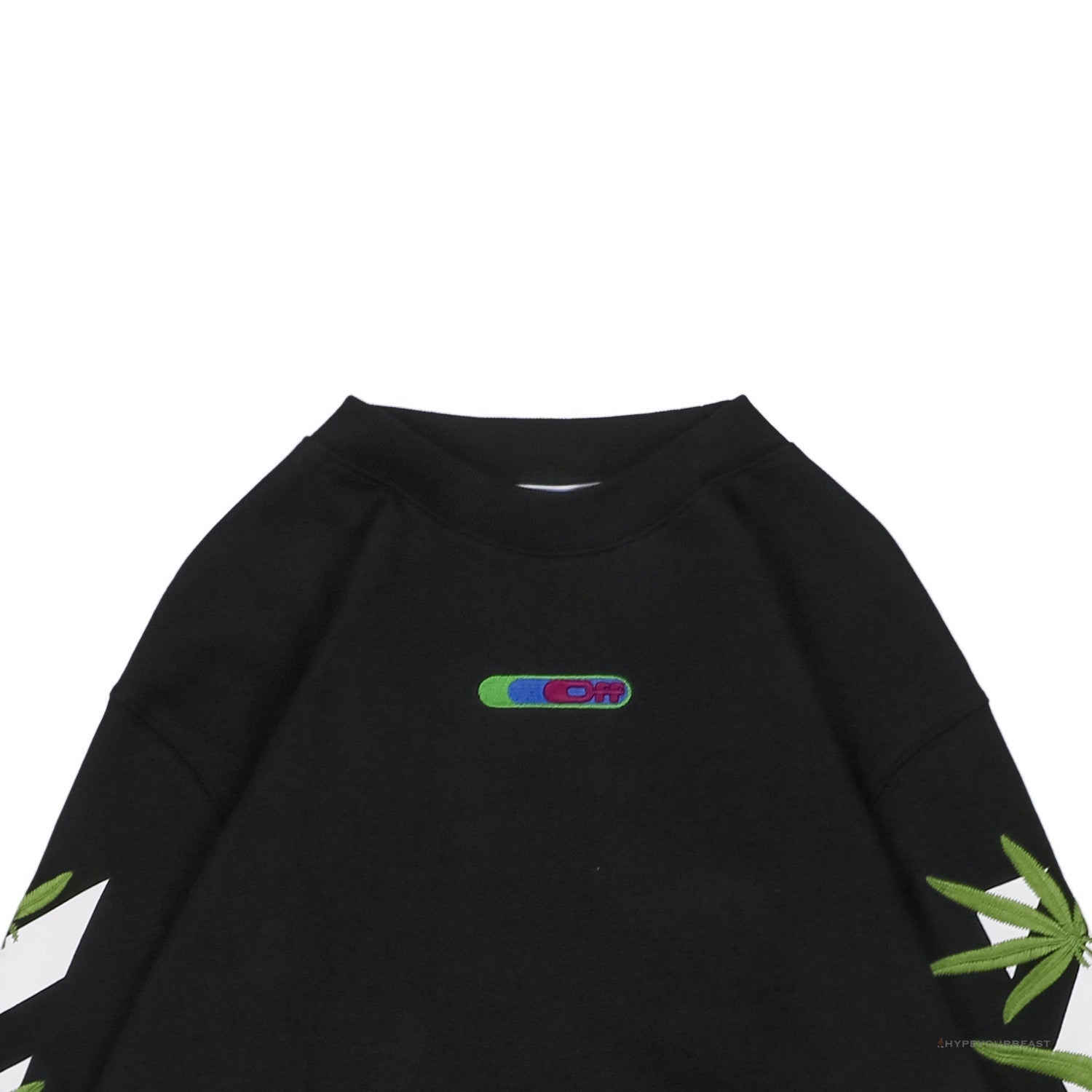 Off White S22 Black Sweater Leaf