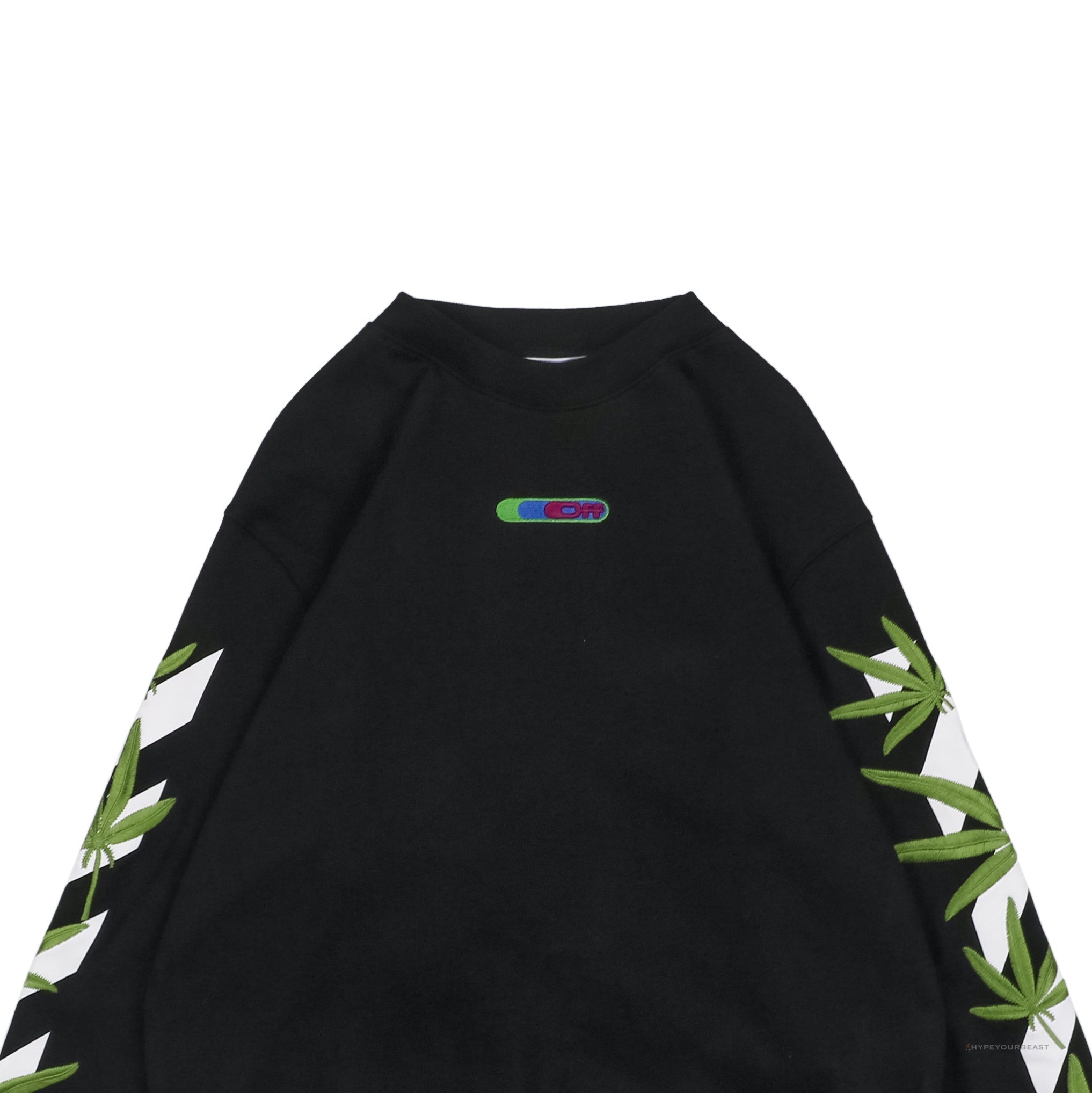 Off White S22 Black Sweater Leaf