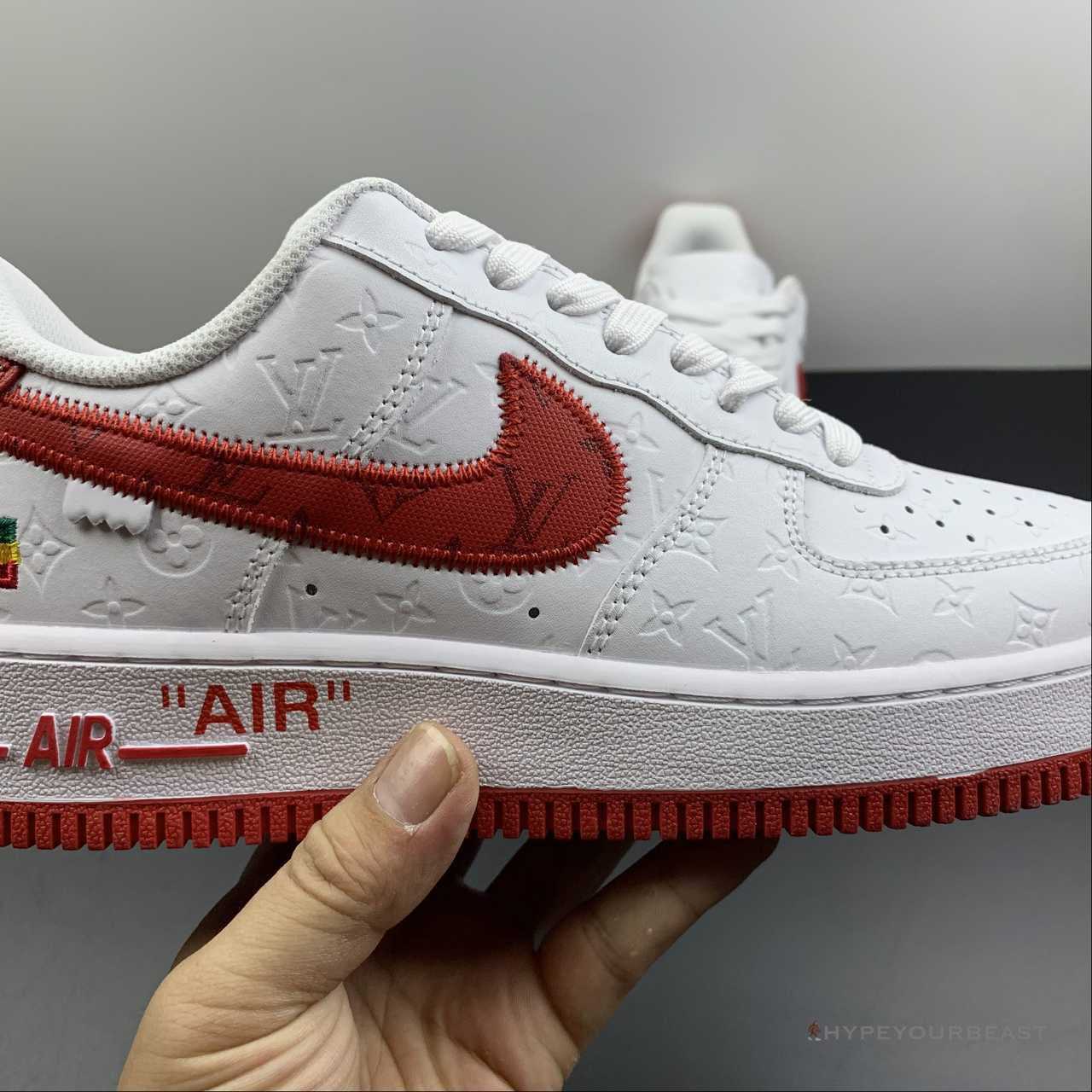 Nike Air Force 1 Low 'LV Monogram White Red Off-White'