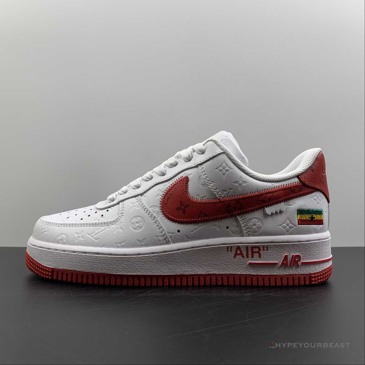 Nike Air Force 1 Low 'LV Monogram White Red Off-White'