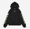 Off White S22 Black Hoodie Leaf