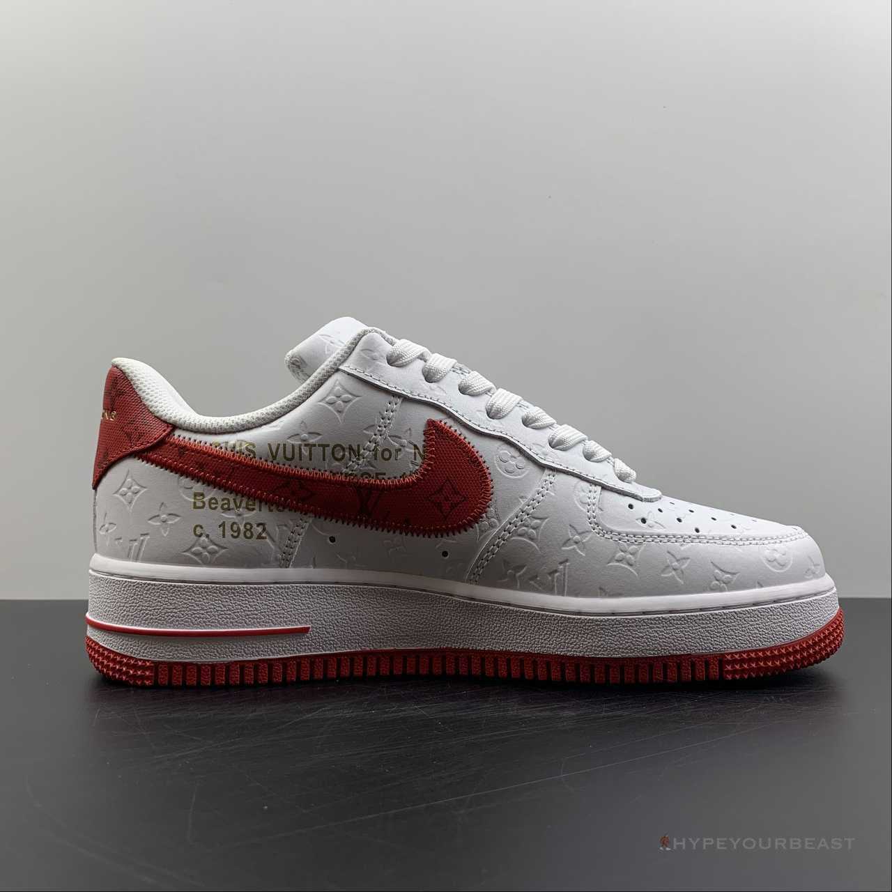 Nike Air Force 1 Low 'LV Monogram White Red Off-White'