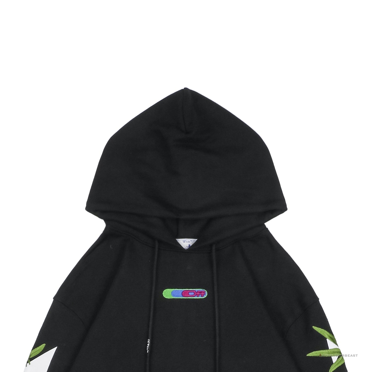 Off White S22 Black Hoodie Leaf