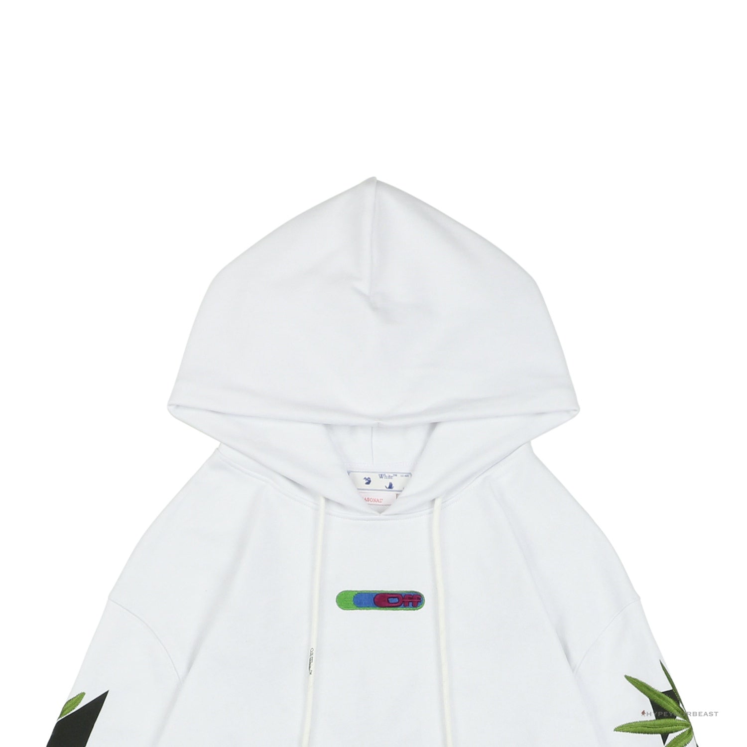 Off White S22 White Hoodie Leaf