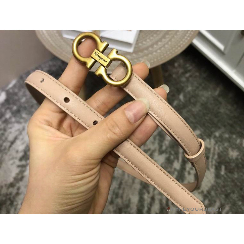 SFG Women's Double G Leather Belt