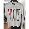 Vlone White And Red Tee Shirt