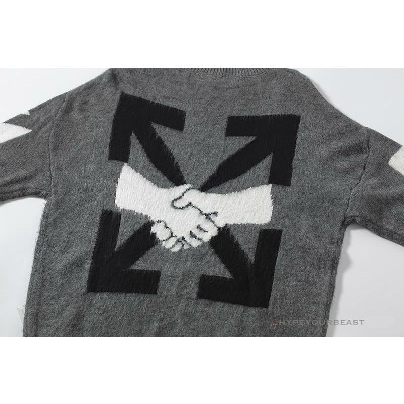 Off White Sweater Grey