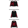 Off White Sweater Black Red