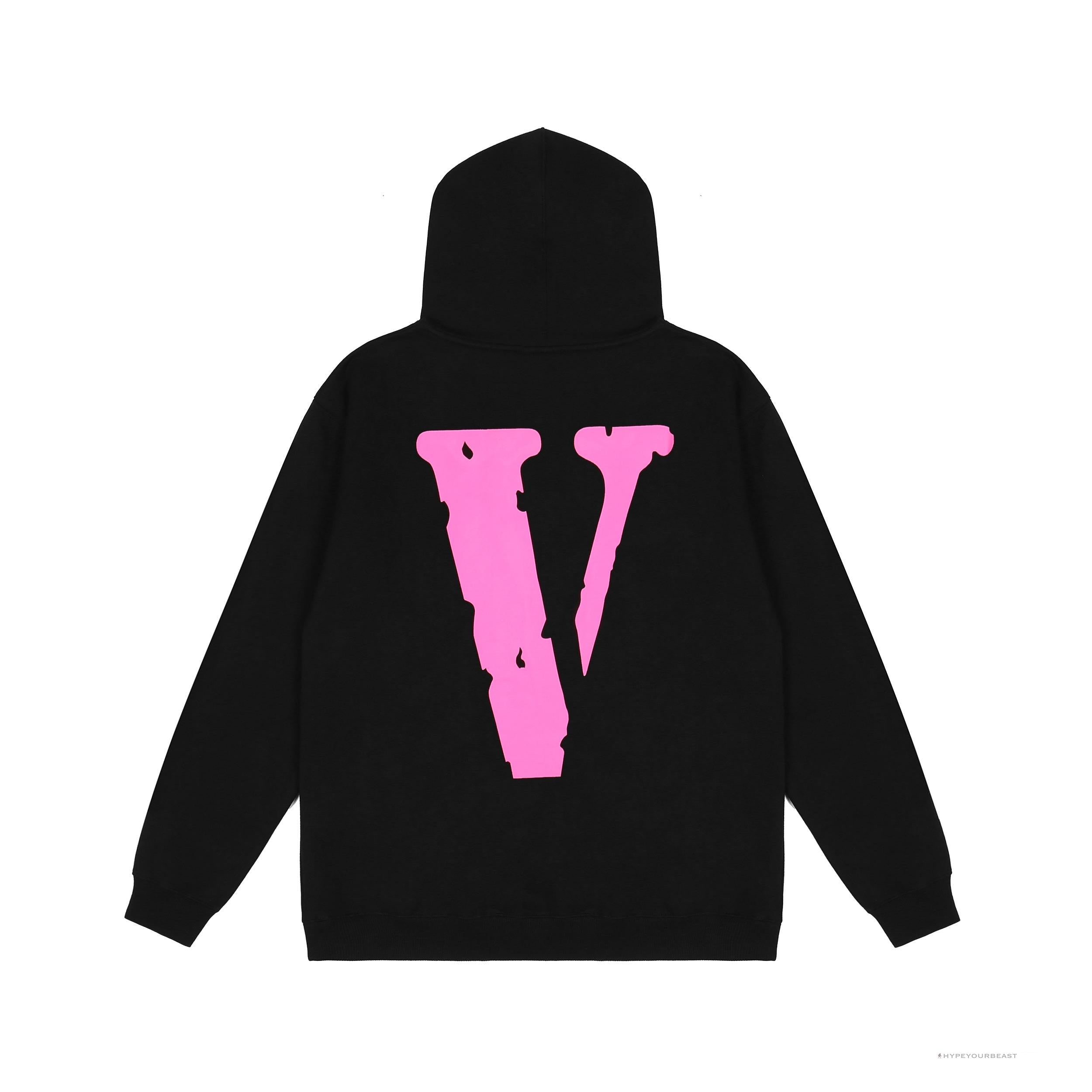 Vlone Hoodie Black Pink