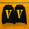 Vlone Yellow and Black Friends Hoodie