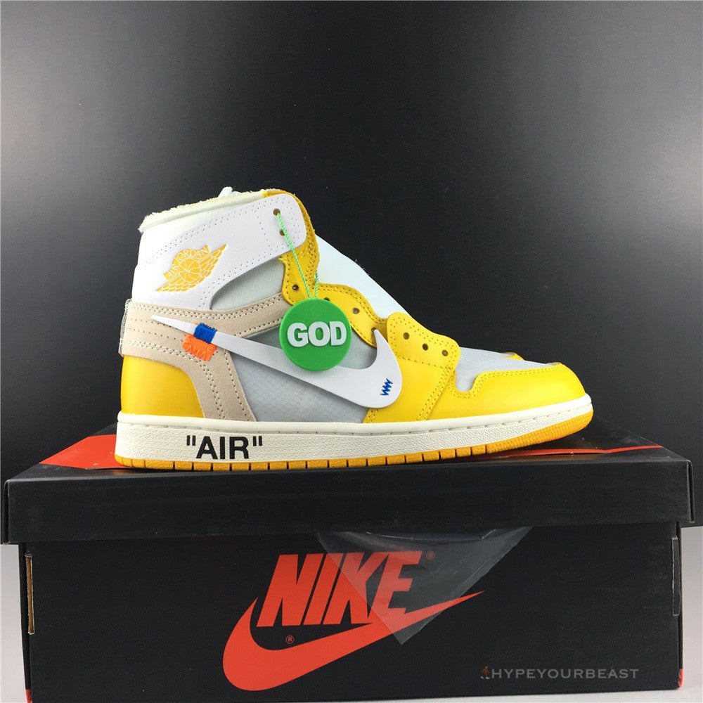 Off-White X Air Jordan 1 High Canary Yellow