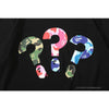 BAPE Camouflage Three-Color Question Mark Tee Shirt 'BLACK'