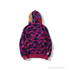 BAPE Camo Hoodie Shark Head 'PURPLE'