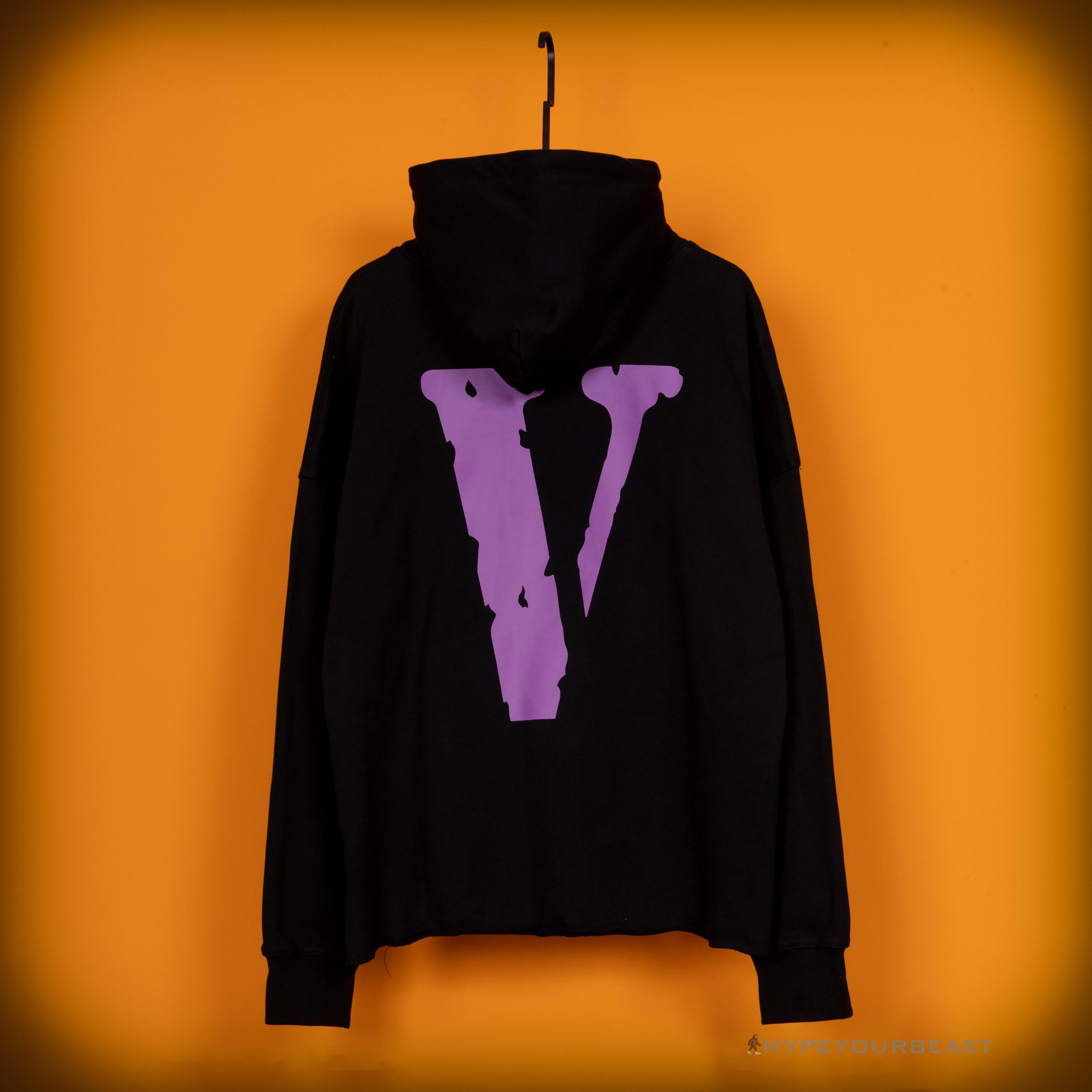 Vlone Purple Black Hoodie