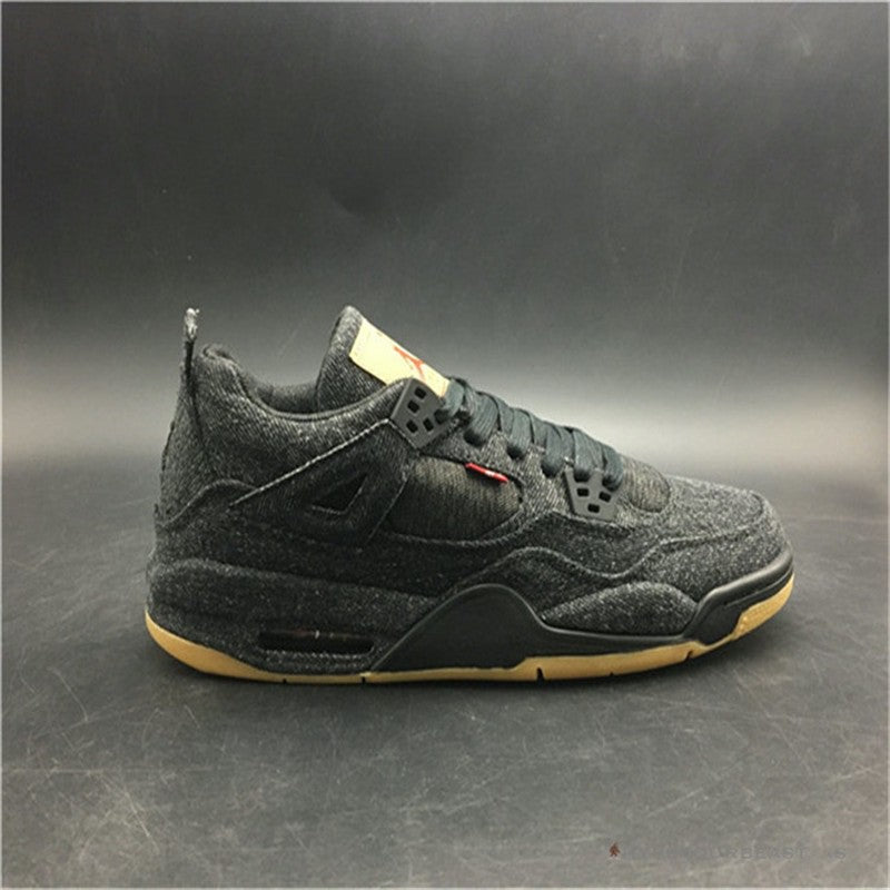 Jordan 4 X Levis Black