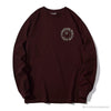 BAPE APES TOGETHER English Alphabet Ape Head Long Sleeve Shirt 'WINE RED'