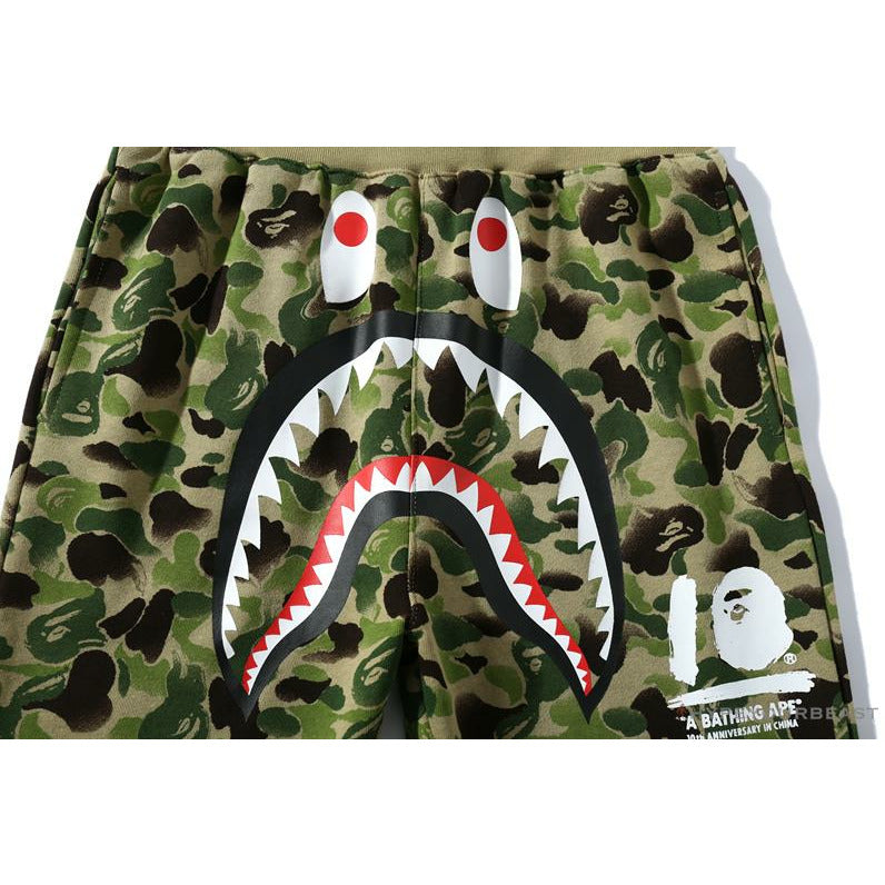 BAPE Chinese Style Ink Camouflage 10th Anniversary Limited Pants 'GREEN'