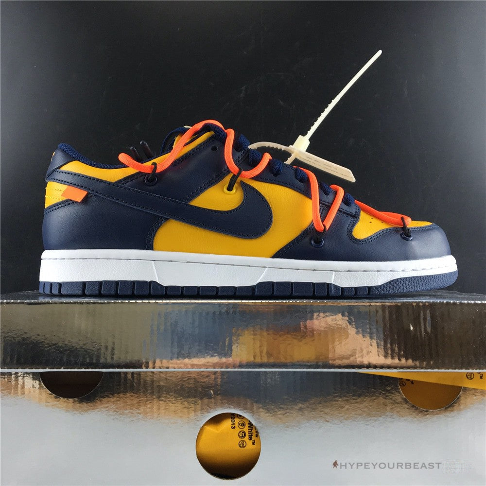 Nike Off-White X Dunk Low 'University Gold'