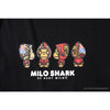 BAPE Baby Milo Red Shark Hat Little Monkey Tee Shirt 'BLACK'