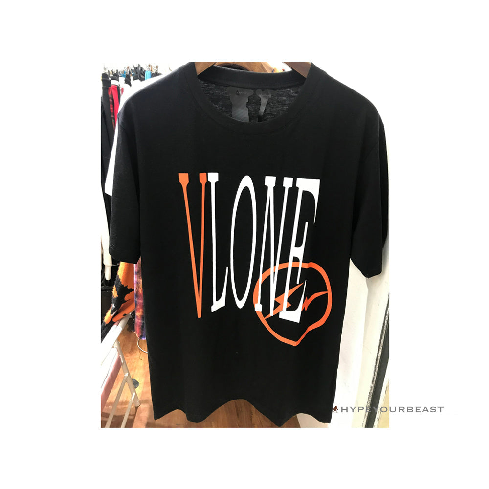 Vlone Orange and Black Tee Shirt