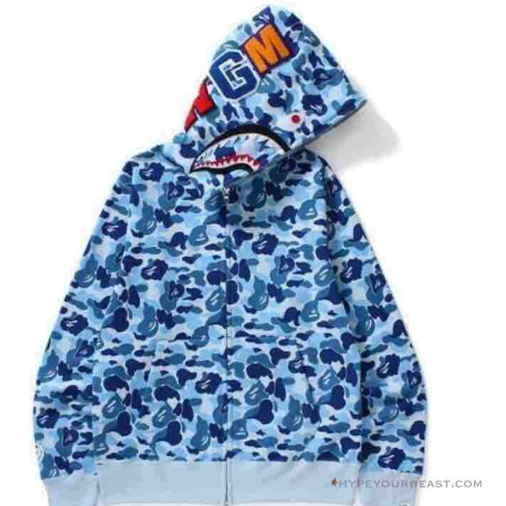 Bape Jacket Blue Camo