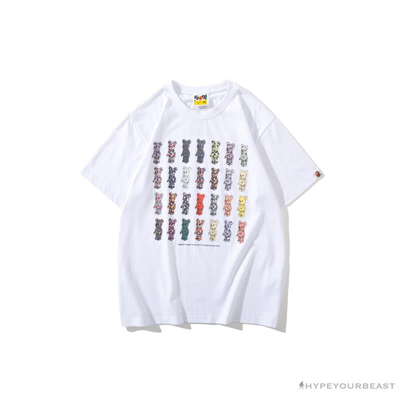 BAPE Violent Bear Collaboration 28th Anniversary Camouflage Tee Shirt 'WHITE'