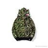 BAPE x UNKLE Camouflage Green Belt Ear Hoodie